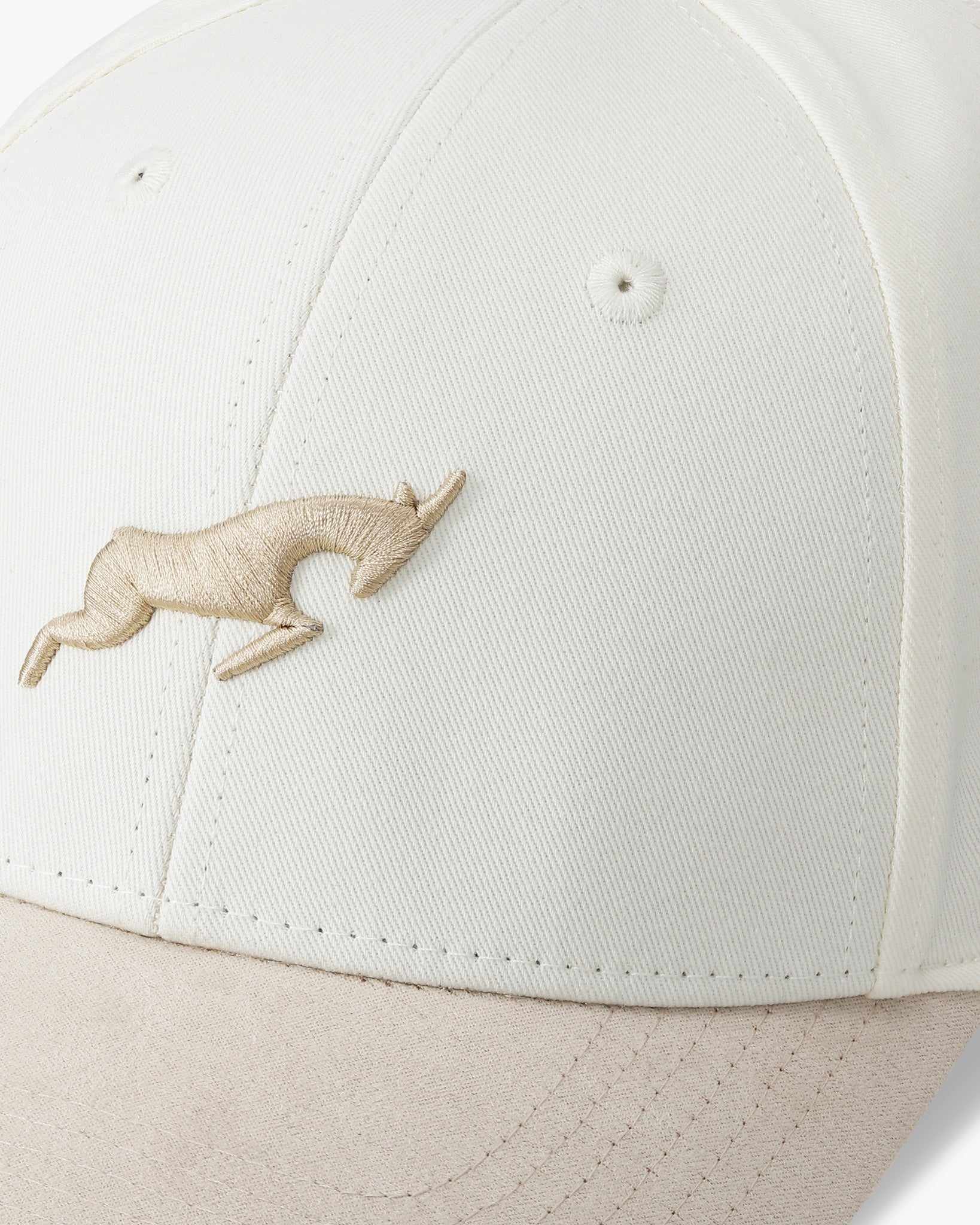 Canvas Golf Hat Cream Beige