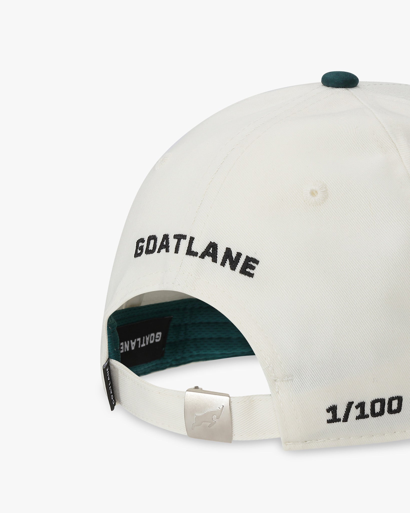 Golfkeps i canvas, krämgrön