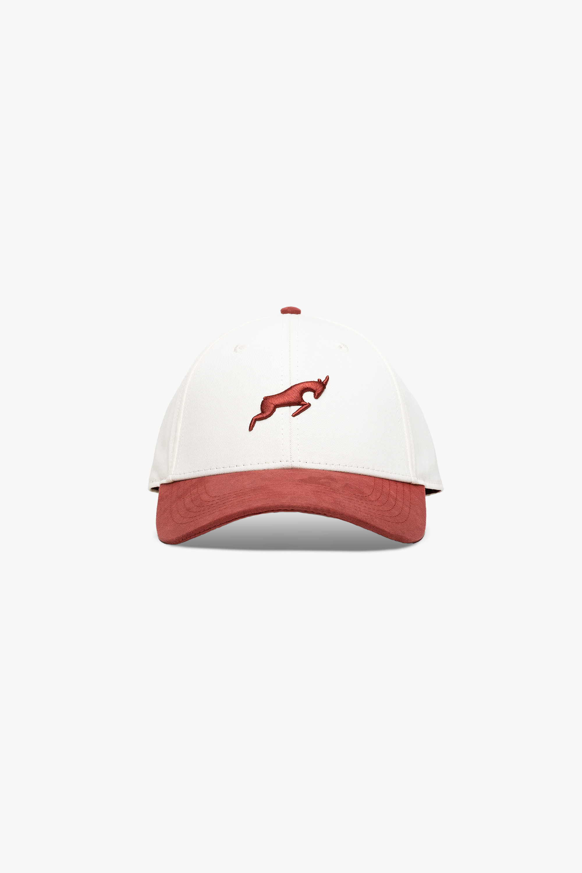 Canva Cream Burgundy Golf Hat