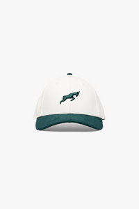 Canva Cream Green Golf Hat