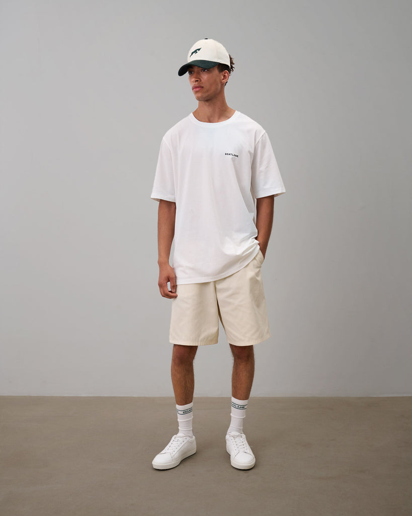 Corduroy Cream & Green Golf Hat