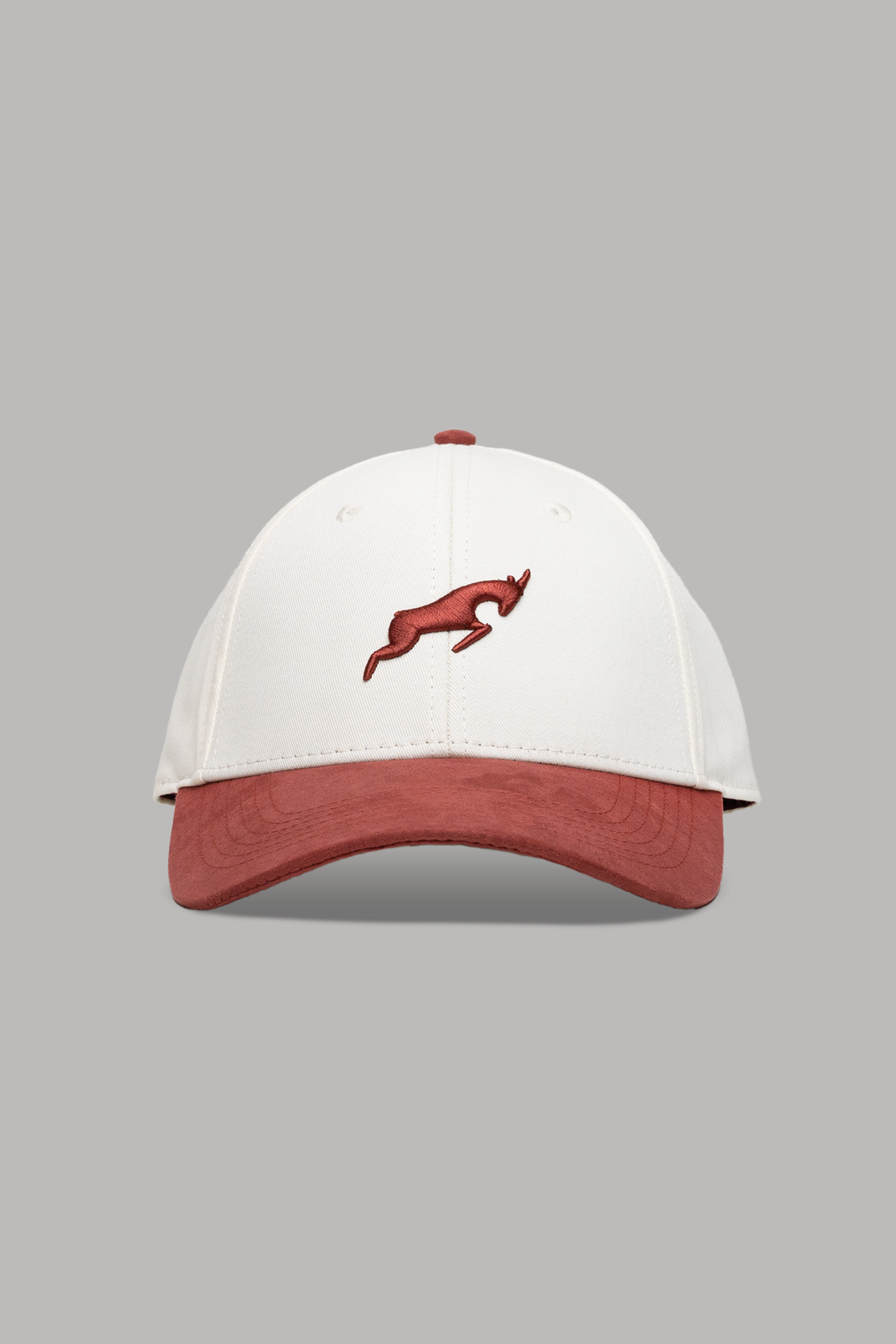 Canva Cream & Burgundy Golf Hat