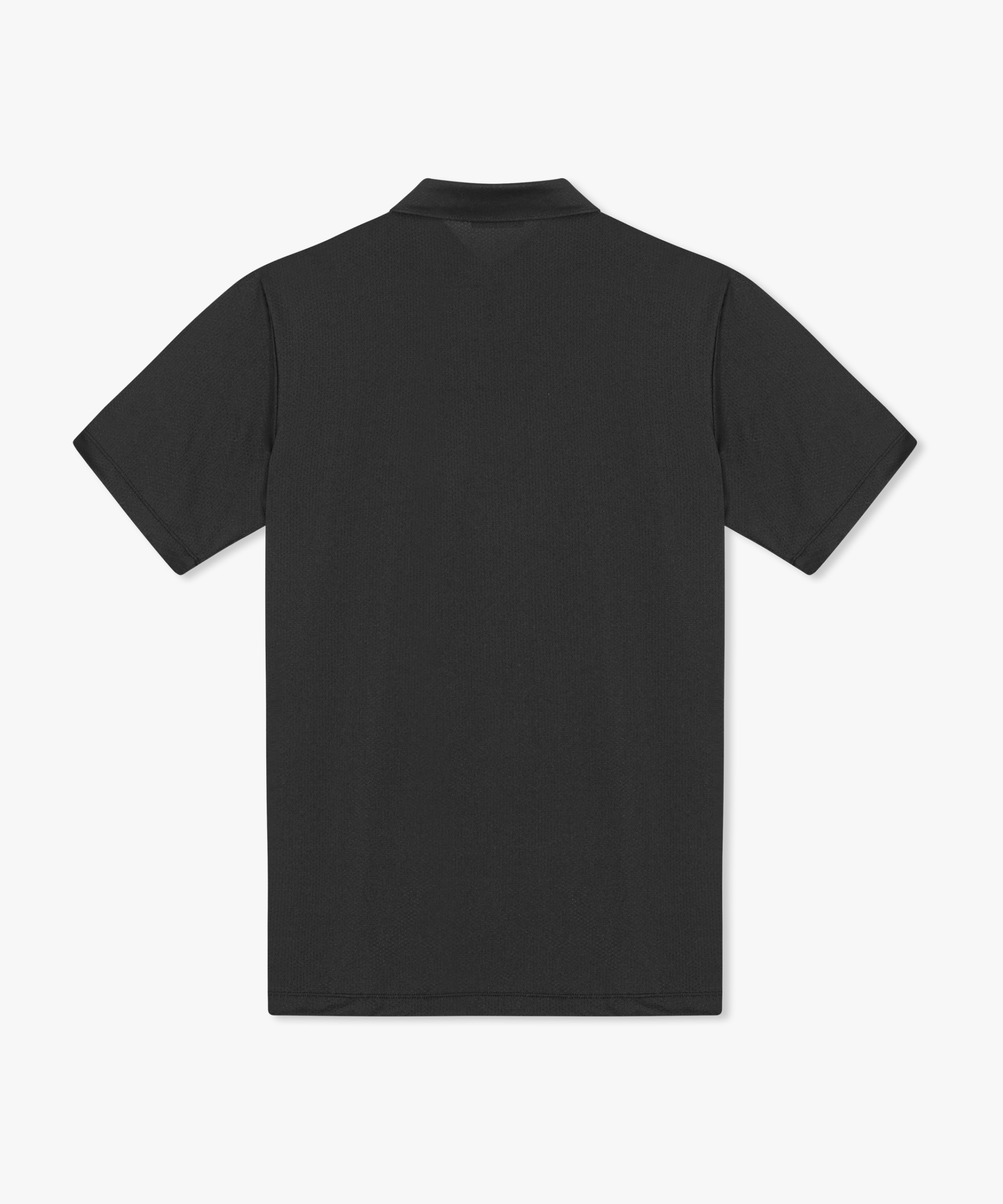 Black Golf Tech Mesh Polo