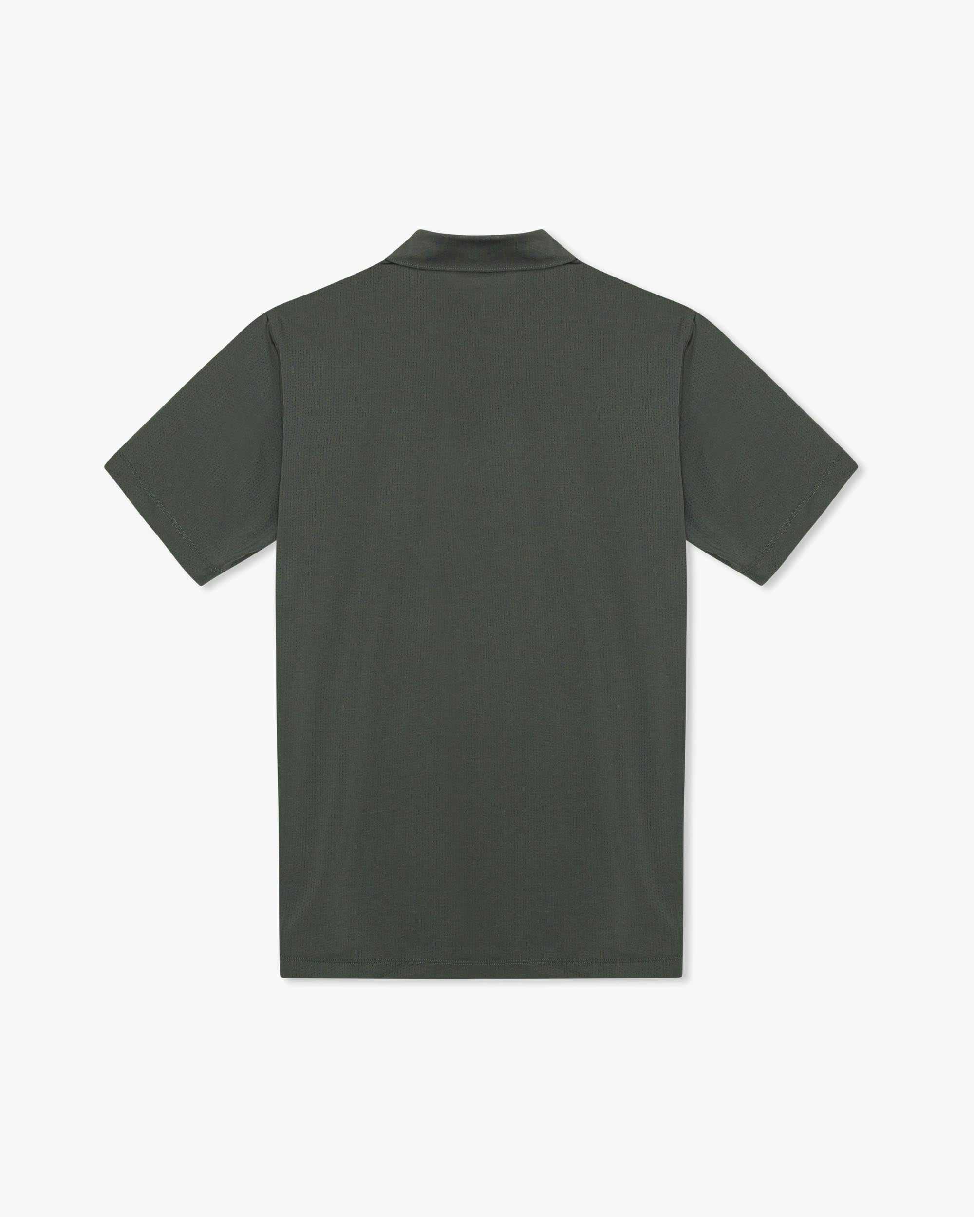 Green Golf Tech Mesh Polo