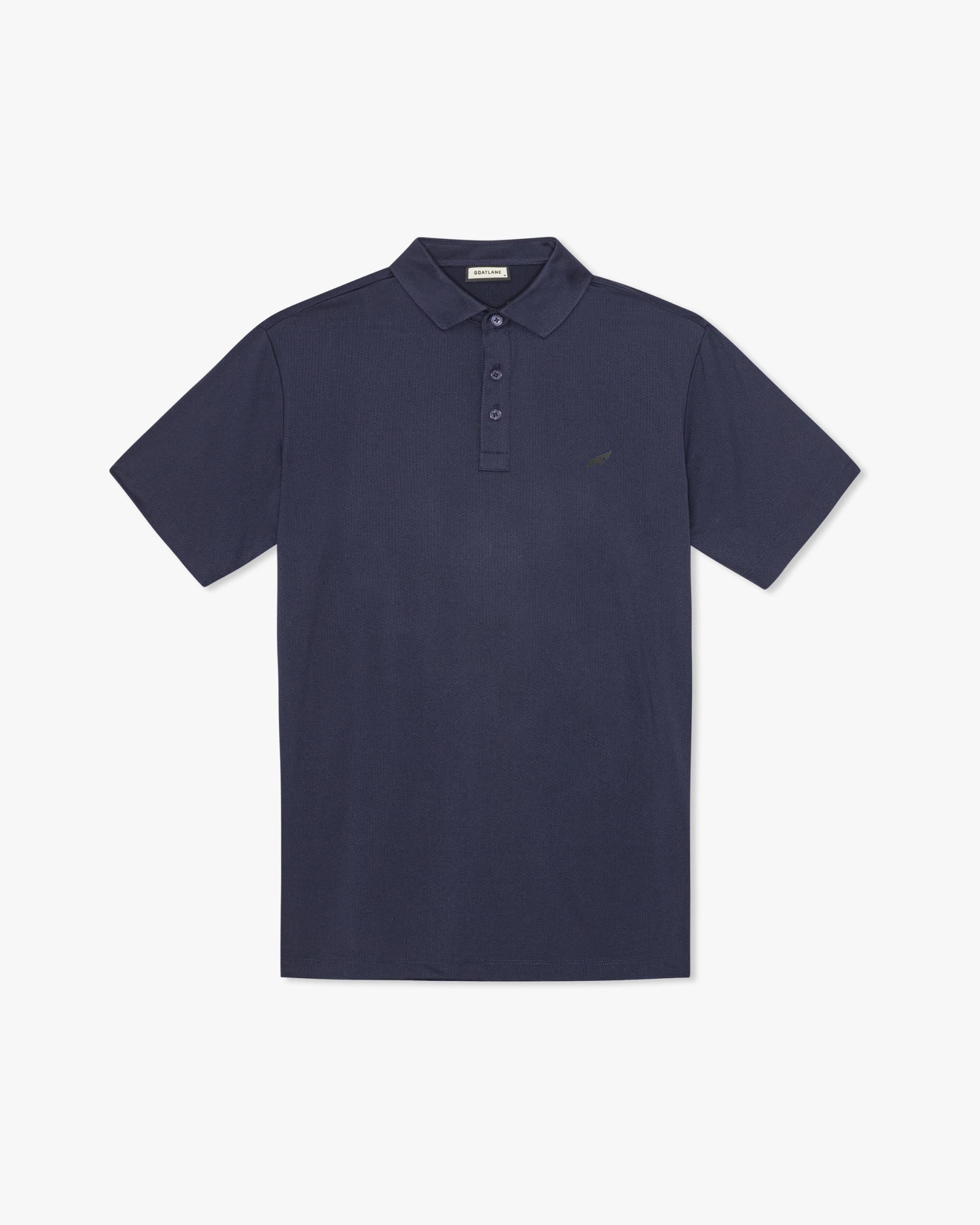 Navy Golf Tech Mesh Polo