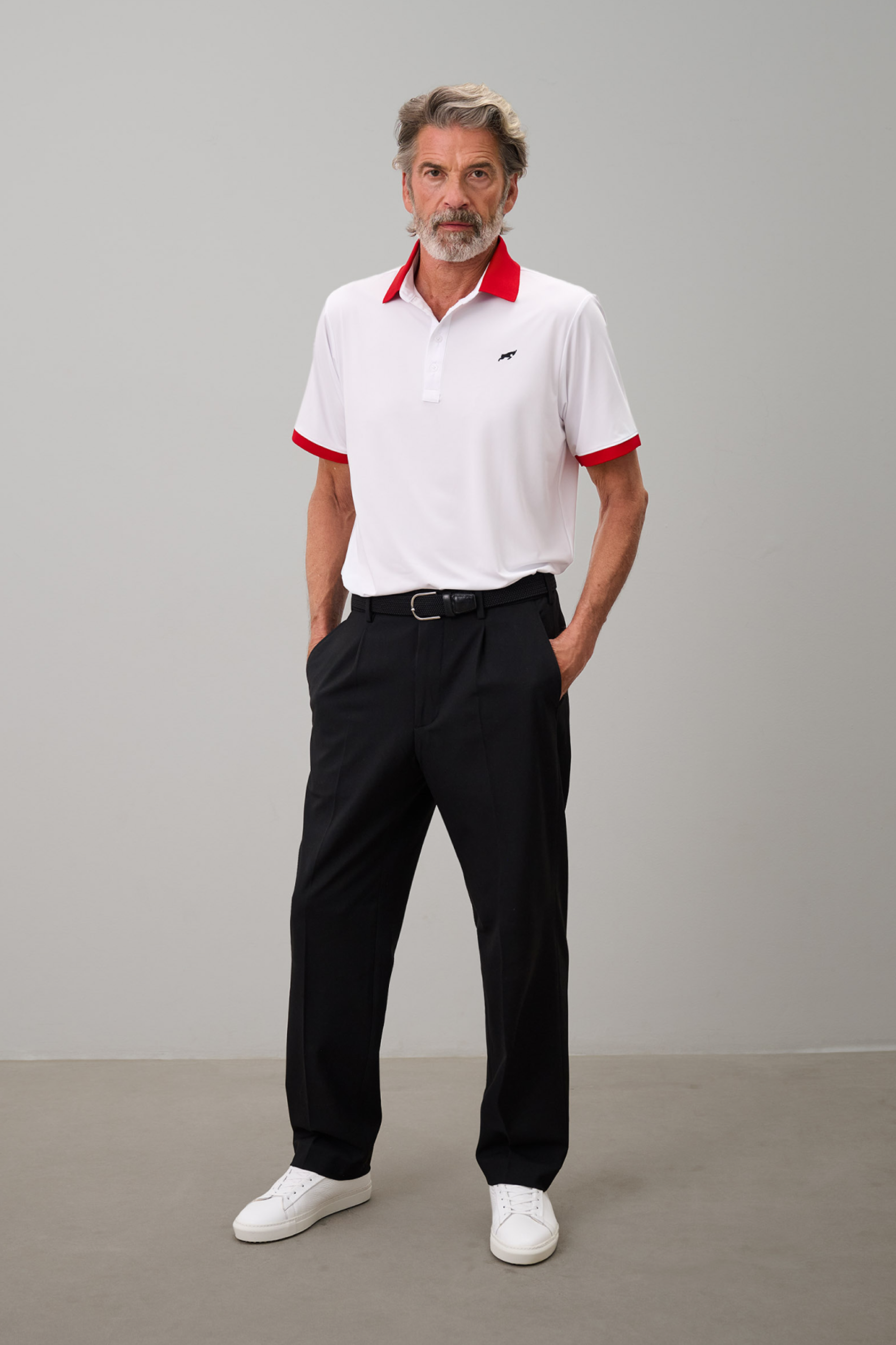 Golf Tech Polo Red Collar