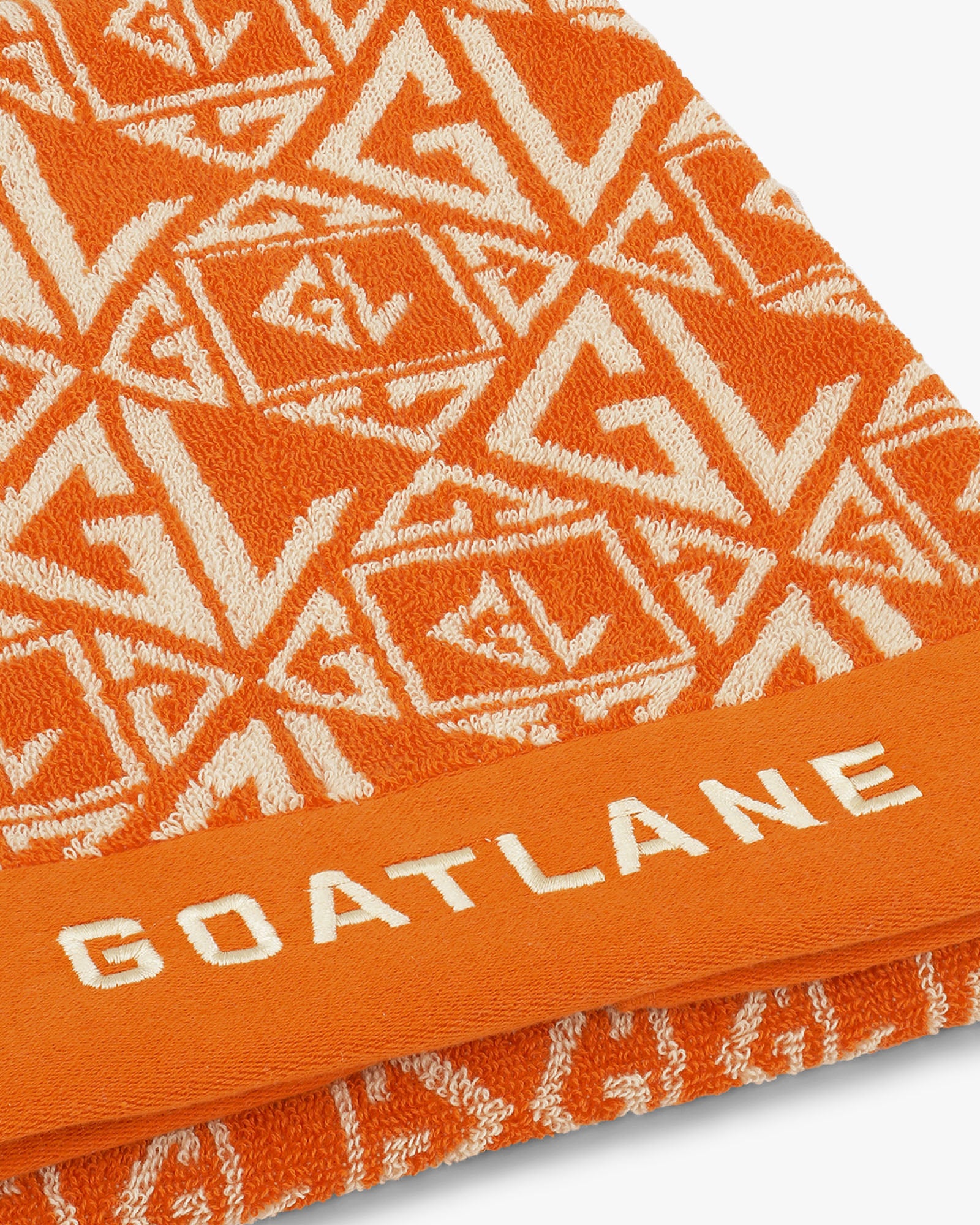 Monogram Golf Towel Orange