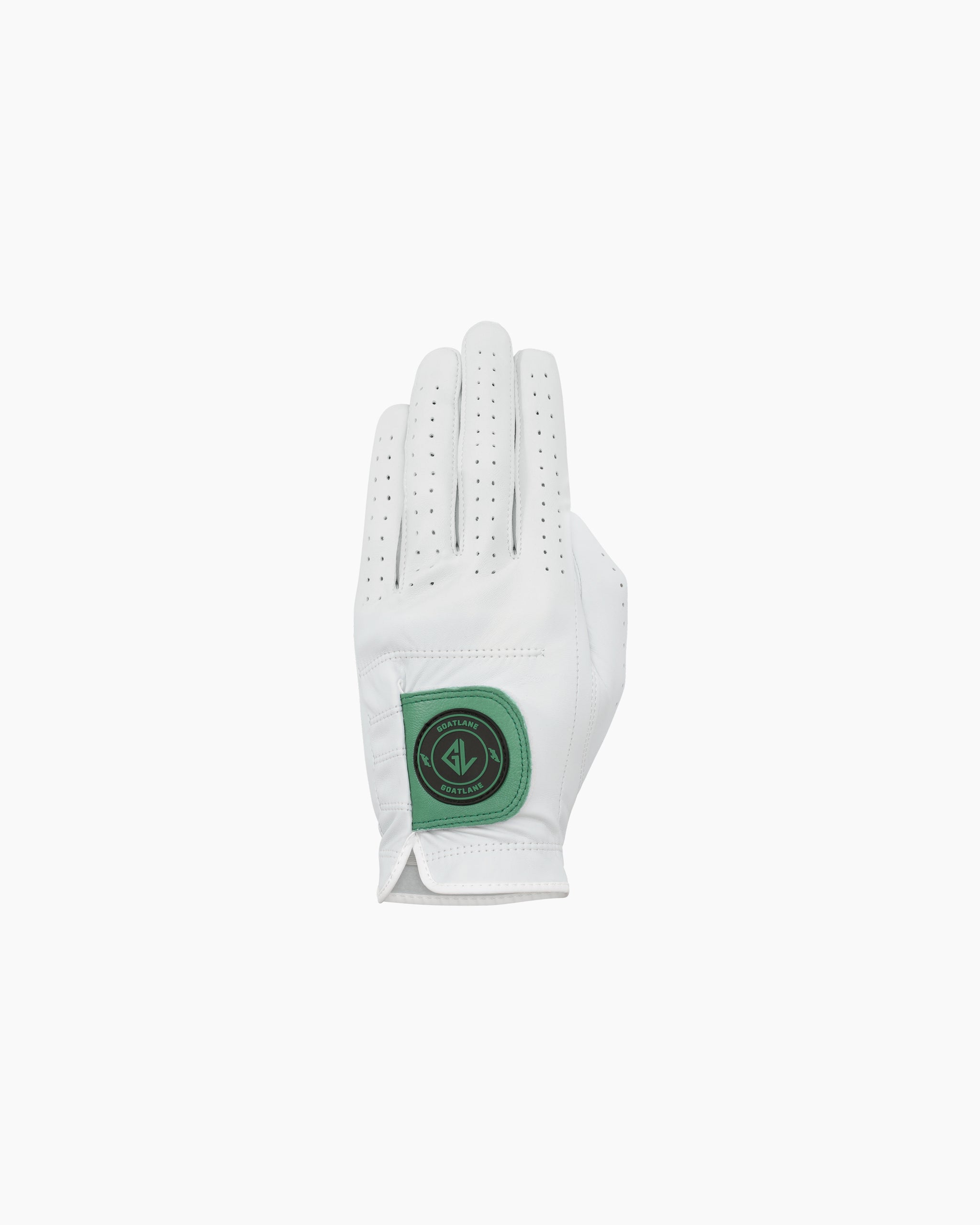 White/Green Glove Cabretta Leather